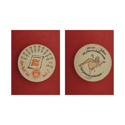 Göttinger Noble Pils When...Years Ago Created Woman...Brewery Beer Mat