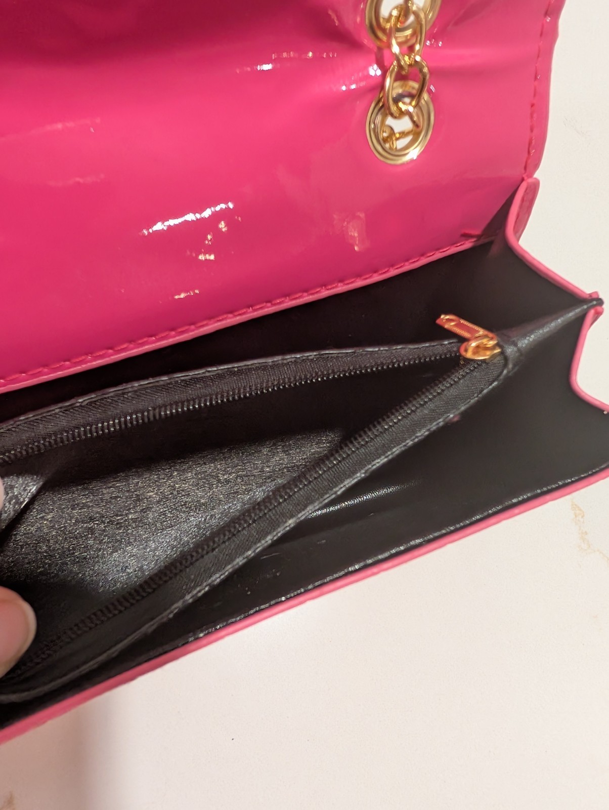 Pink Crocodile Pattern Small Square Bag Fashionab… - image 7