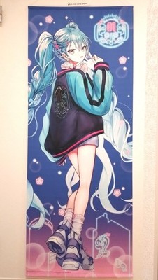 [Lebensgroßer W Wildleder Wandteppich] Hatsune Miku x SOLWA PiPi Japan