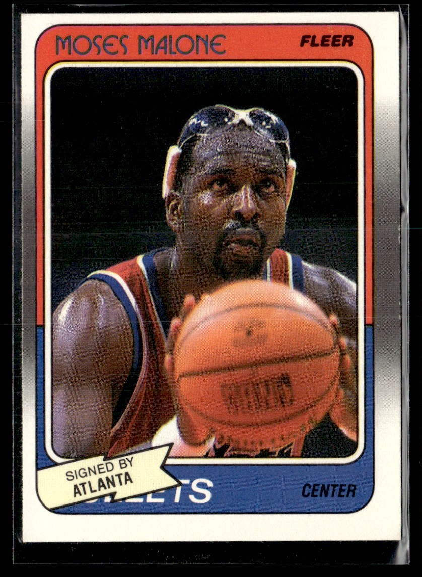 1988-89 Fleer Moses Malone NRMT/MT Set Break #118