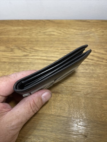 Kenzo Logo Foldable Leather Wallet black leather bi-fold wallet - Picture 7 of 14