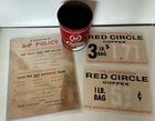 Vintage A&P Advertising Coffee Tin And Signs Red Circle