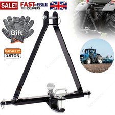 3 POINT LINKAGE TOW HITCH Compact Tractor Mounted Towing Cat 1 Triangle Pin