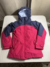Columbia Interchange Omni-Tech Girls M 10/12 Ski Winter Jacket Youth Pink