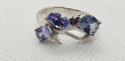 Tansanit Ring Sterlingsilber - Unikat