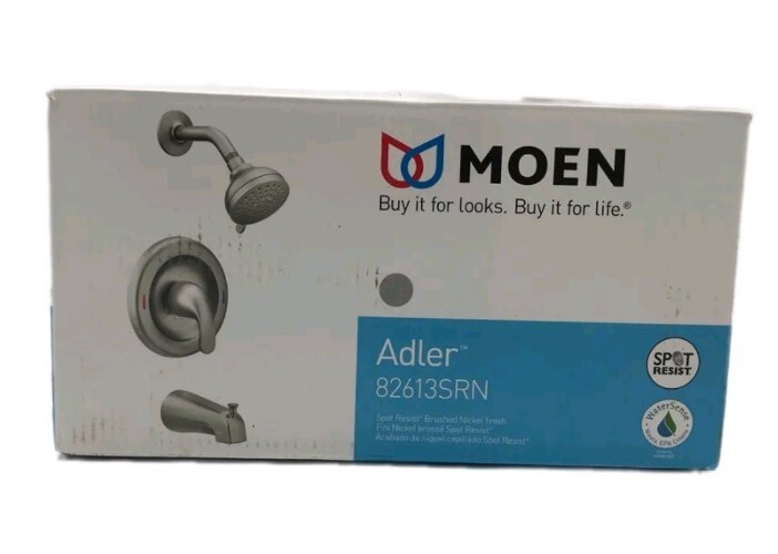 MOEN Adler SingleHandle 4Spray Tub and Shower Faucet Brushed Nickel