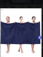 American Soft Linen Luxury 70  x 36  Oversized Bath/Beach Sheet. New.