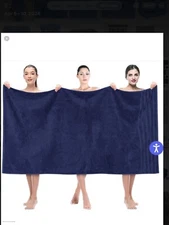 American Soft Linen Luxury 70” x 36” Oversized Bath/Beach Sheet.  New.