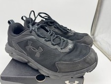 Under Armour Charged Assert 9 Mens Black Lace-Up Running Shoes - 11 EXTRA WIDE