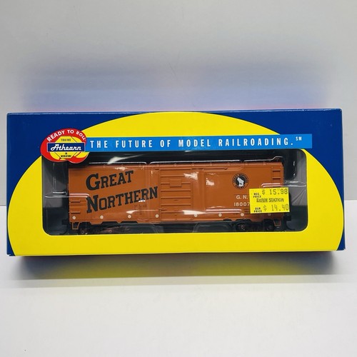 Coche de caja Athearn escala HO #70466 Great Northern 40' Exp - puerta superior #18007 - Imagen 6 de 12