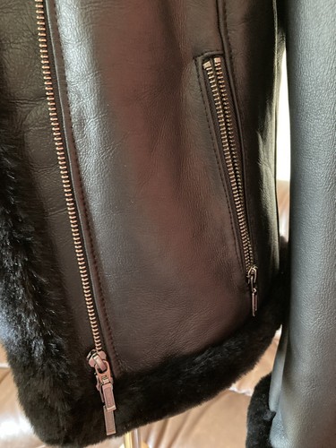 Chaqueta para mujer Aviatrix de cuero de oveja real talla pequeña nueva sin etiquetas para mujer y mujer " - Imagen 9 de 9