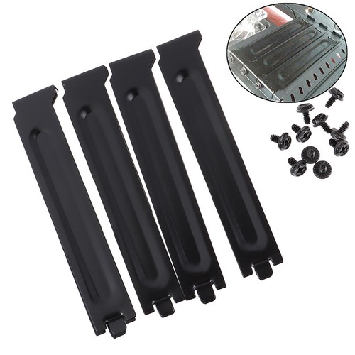 10 x Black PCI Chassis Slot Covers Bracket with Screws Blanking Pl.zhJ_bf - Photo 2/12