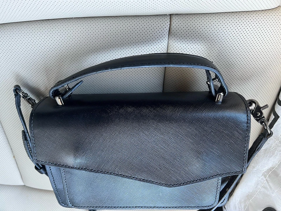 BOTKIER BANDOLERA NEGRA Bolso de Mano Muchos Compartimentos NUEVO Foto 4 de 4