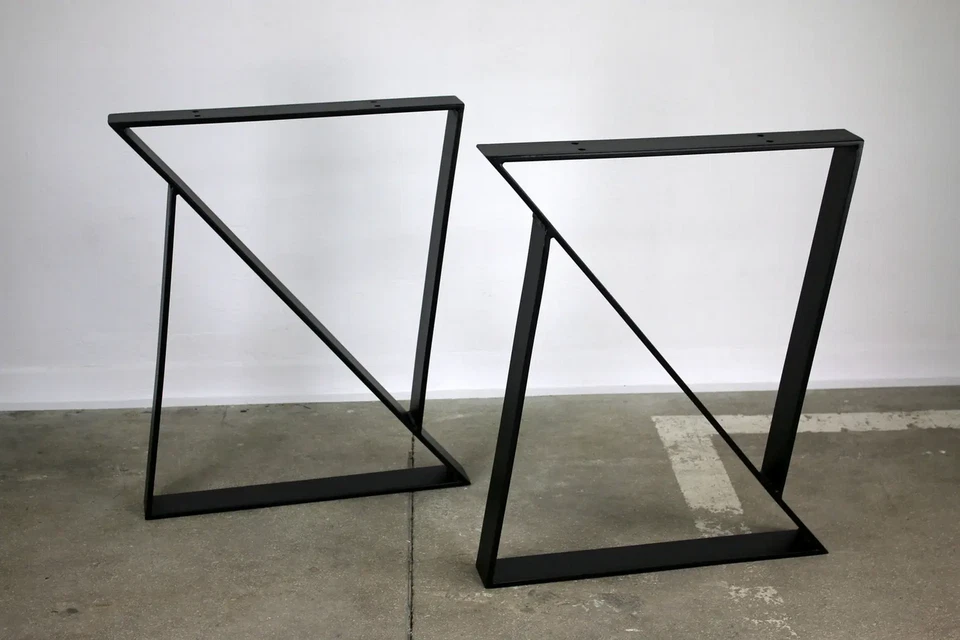 2x TISCHBEINE TISCHGESTELL TISCHKUFEN METALL STAHL TISCHFÜßE INDUSTRIAL TISCH M - Bild 4 von 4