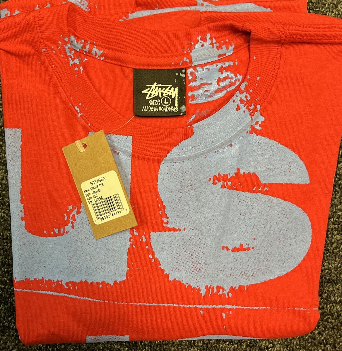 ★韓国の人気★【STUSSY】★STUSSY STAMP TEE★Tシャツ★Red★ Stussy Stamp T-Shirt in Red Size Large New with Tags | eBay