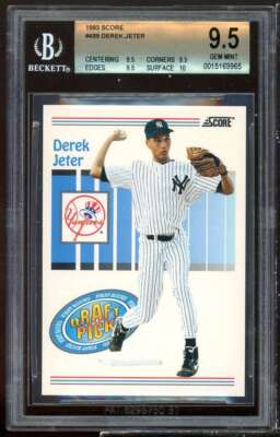 Derek Jeter Rookie Card 1993 Score #489 BGS 9.5 (9.5 9.5 9.5 10