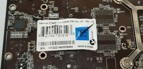 EVGA Nvidia GeForce GTS 450 1GB DDR5 Gaming Video Card dual DVI, HDMI PCI-e #R3C - Picture 9 of 9