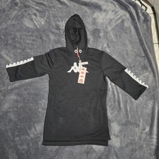 Kappa 222 Banda Dressa 2 Women Long Jacket 3/4 Sleeve Street Wear Size M Black