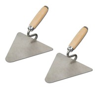 2X Berliner Maurerkelle 200X190 Dewepro Edelstahl Set Dreieckskelle Trapezkelle