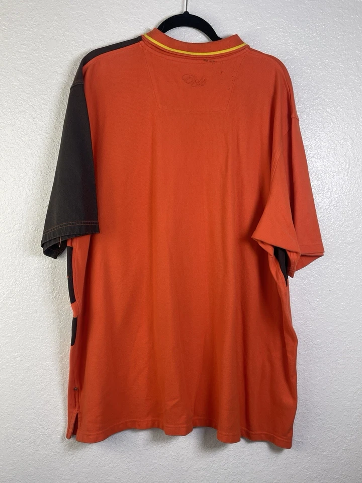 Eight 732 Shirt Men's 3XL Hip Hop Baggy Y2k 90s  Orange Motor Club Rap Shirt - Image 4 of 4