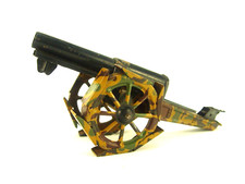 Kanone - Haubitze -  Blechspielzeug 22 cm      - #3686    #E gebr.