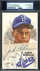 Jackie Robinson PSA DNA Signed Perez Steele Postcard Cut Autograph