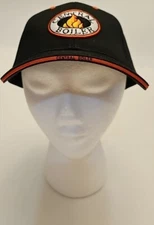 Central Boiler Black w/ Flames Adjustable Strap Baseball Hat Cap Easy Line NWOT