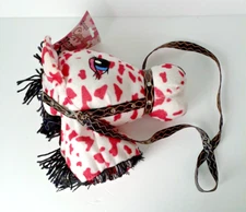 Pink Cowgirl Horse Pony Handbag Purse Plush 2008 10" Long New w/ Tags
