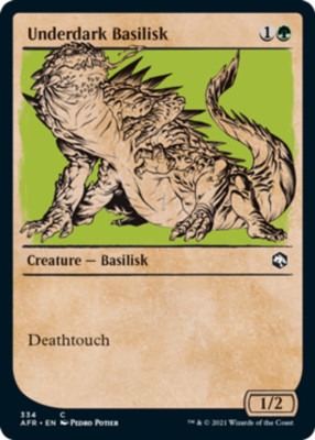 Forgotten Realms - Underdark Basilisk - Foil - Showcase