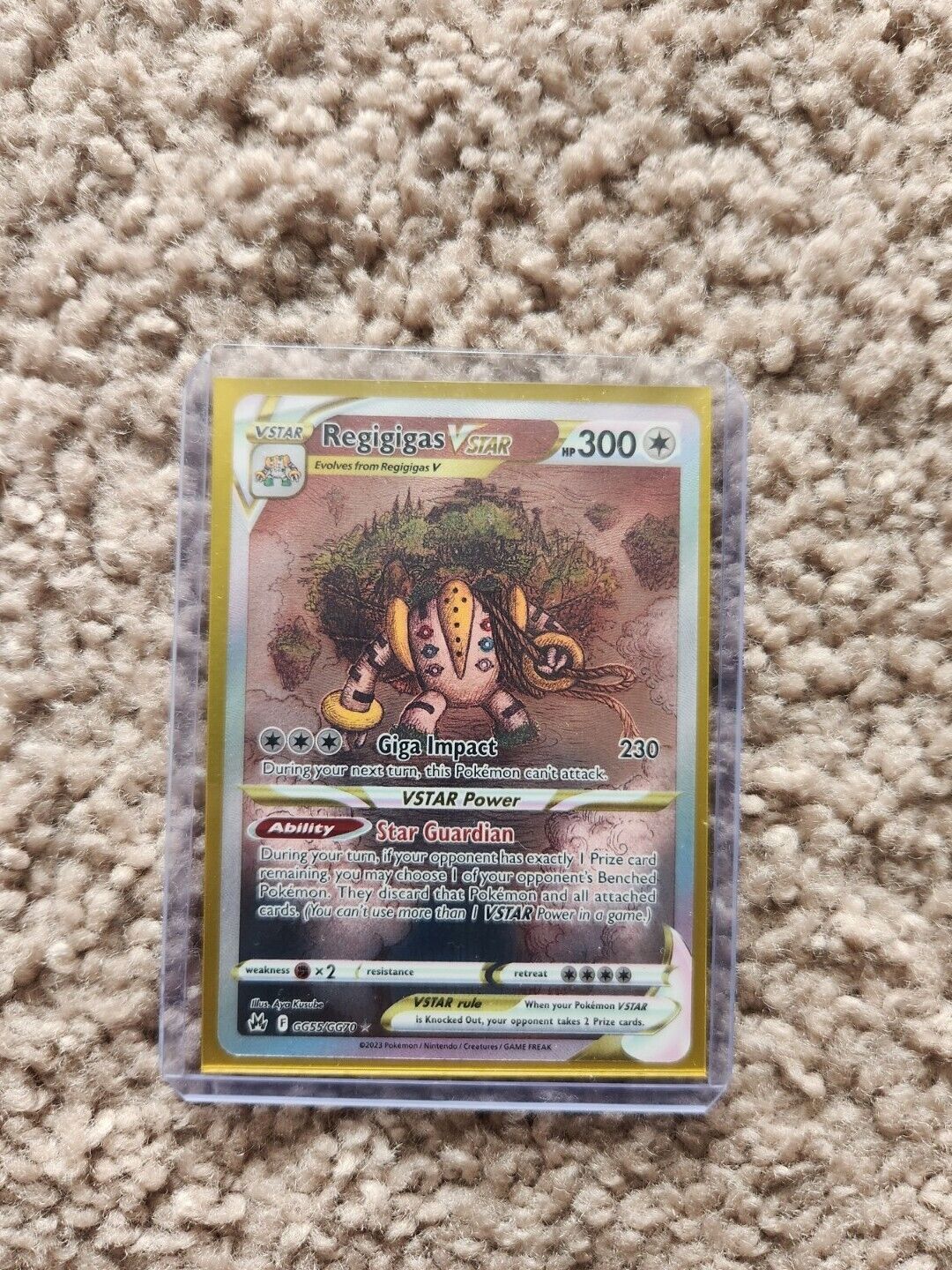 Carta Pokemon Regigigas V astro gg055/gg077 di seconda mano per 15