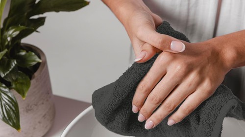 Versatile Grey Washcloths - 12x12 Inches Cotton Towels, Perfect for Home and Spa - Picture 5 of 10