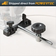 POWERTEC Router Guide Rail Adapter System With Circle Cutting Jig for Makita