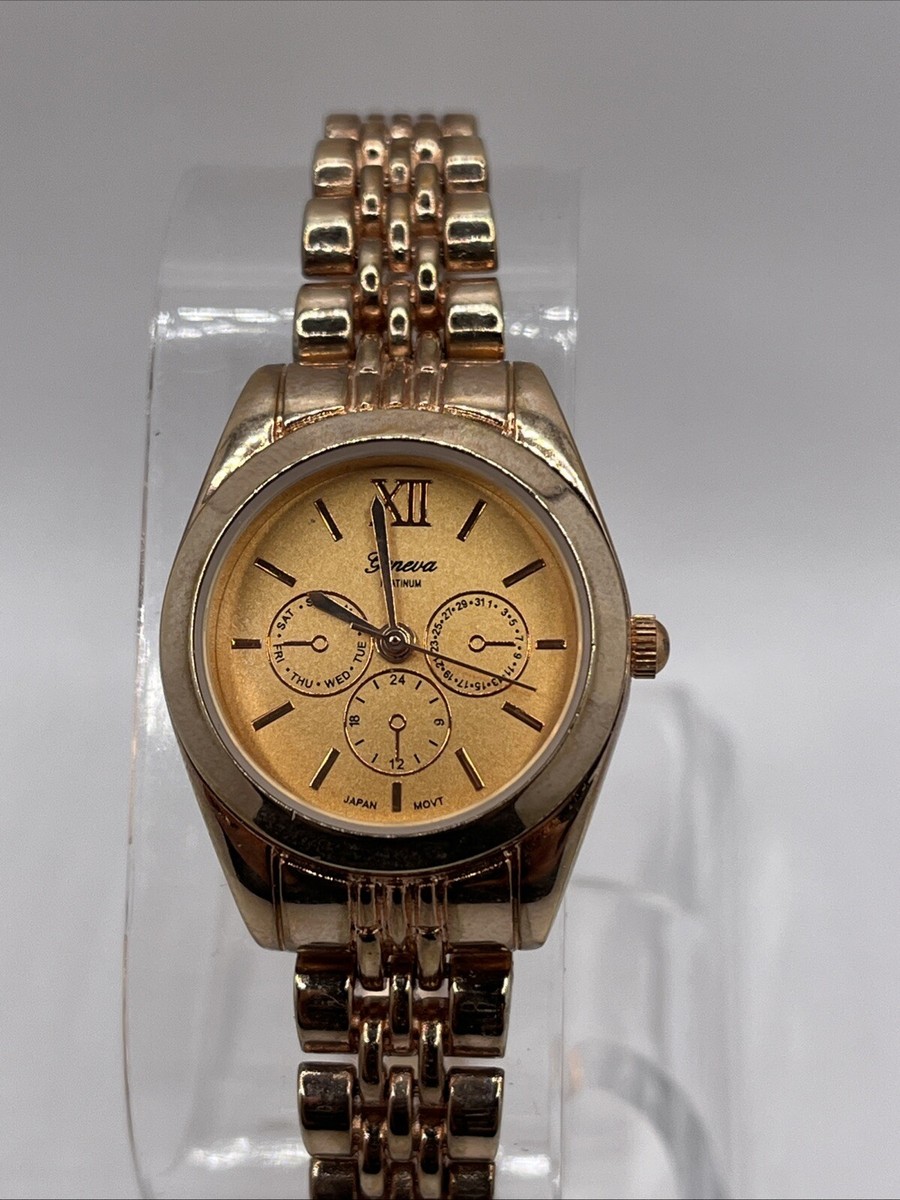 Geneva Platinum Women's Rose Gold Quartz Watch 7