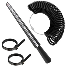Ring Sizer Measuring Tool Kit (4pcs) All-in-one measurement set Ring Sizer Gauge