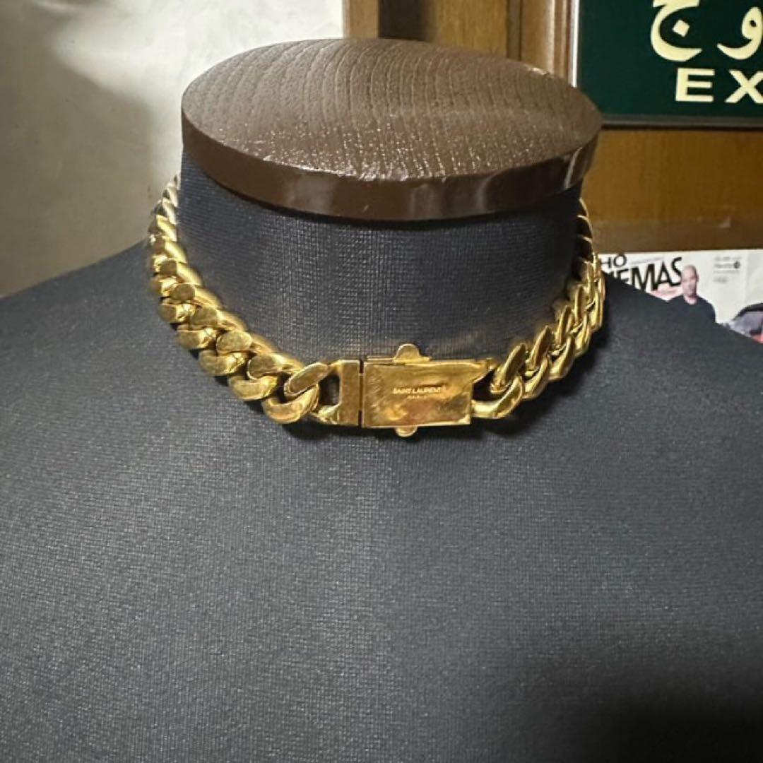 【送料&関税込】Saint Laurent Logo Detailed Chainlink Neckla Saint Laurent Logo Detailed Chain-link Necklace ネックレス