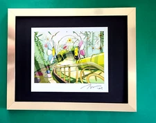 TAKASHI MURAKAMI + AWESOME SIGNED ART PRINT FROM JAPAN + WITH NEW FRAME 14x11in!