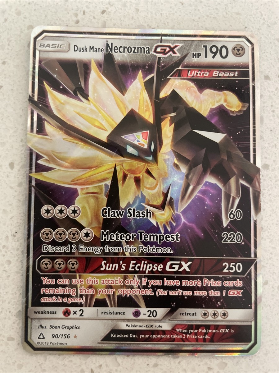 pokemon card dusk mane necrozma Pokémon TCG Dusk Mane Necrozma GX Ultra Prism 090/156 Holo Ultra Rare