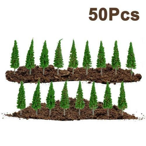 Set of 100 Conifer Trees - 55mm- Suitable for N/OO Gauge Model Railways Model UK - Image 3 of 4