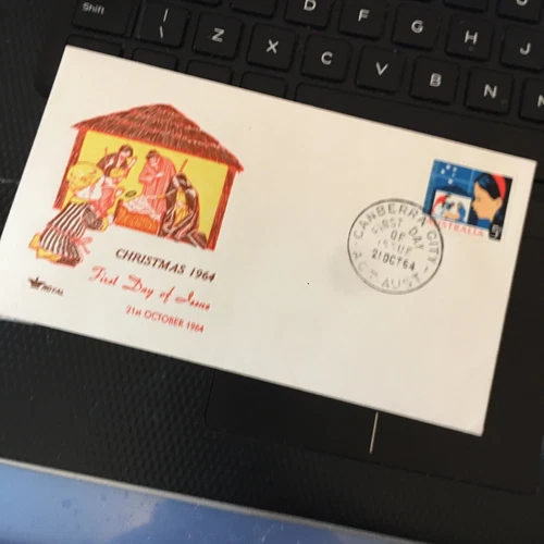 Australia First Day Cover FDC 1964 CHRISTMAS NATIVITY WCP