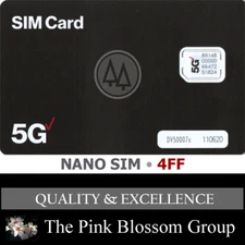 VERIZON 5G NANO SIM Card 4FF • CDMA 4G 5G LTE VZW • Genuine • NEW