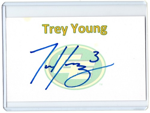 TREY YOUNG CFL Eskimos Auto Autographed Signed 3x5 Index Card - 第 1/1 張圖片