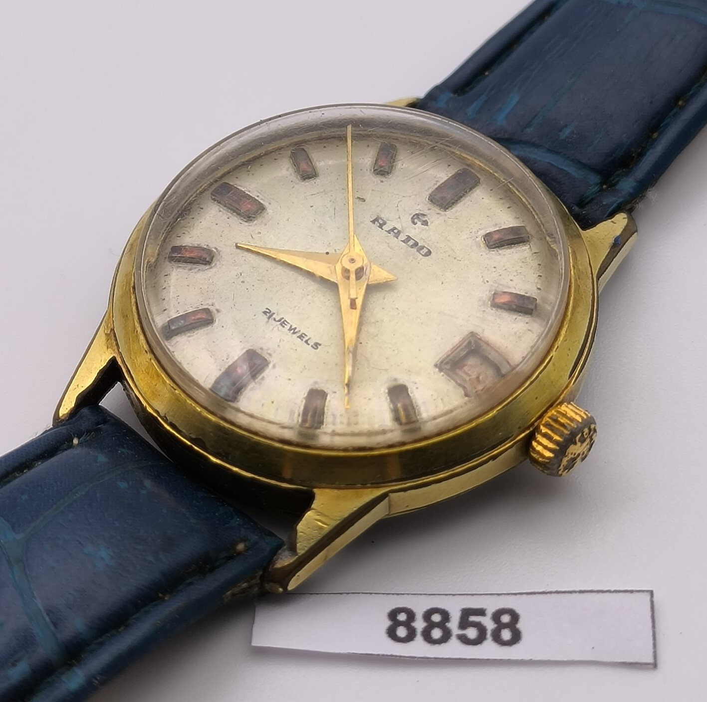 PROJECT TO FIX TUGARIS GOLD AUTOMATIC WIND ROUND EU SHIP MIDSIZE WATCH 8858 