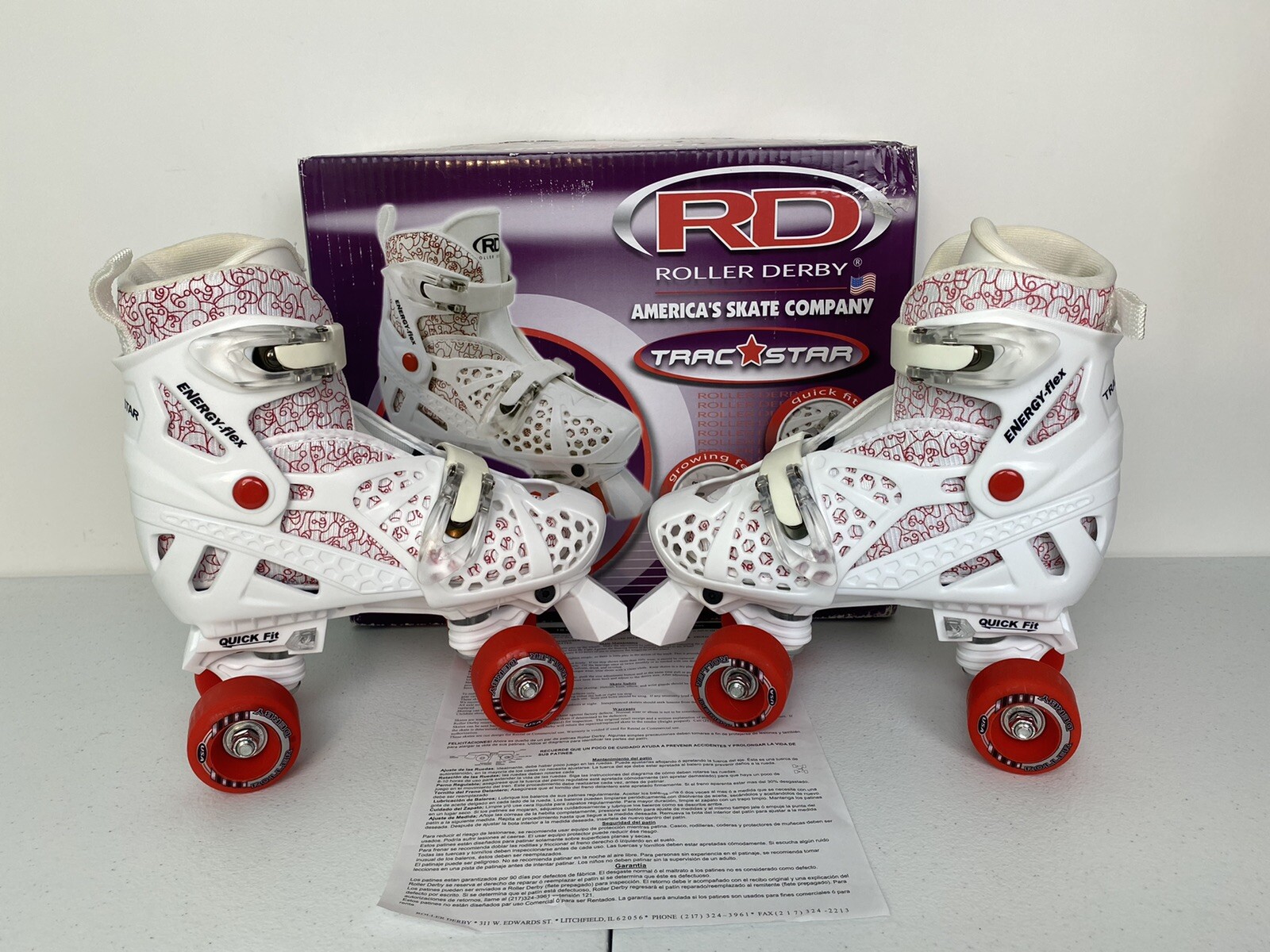 Roller+Derby+Girl27s+Trac+Star+Adjustable+Roller+Skate for sale online