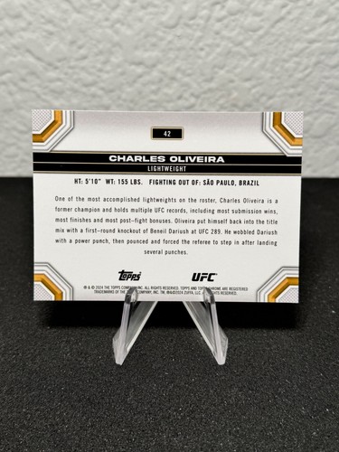 Réfracteur à prisme base UFC chromé 2024 Topps 1 - 200 - COMPLÉTEZ VOTRE SET - PYC - Photo 49/237