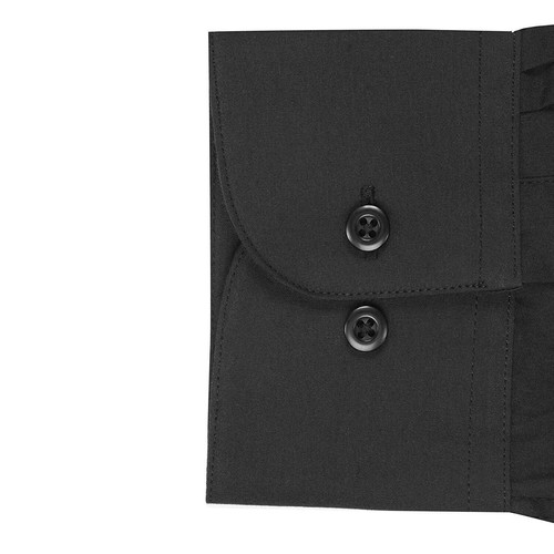 Herren Knopfleiste formelles Kleid Shirt Langarm einfarbig normale Passform - Bild 17 von 82