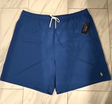 Polo Ralph Lauren Big and Tall Men's Swim Trunks Blue Yellow 95 New