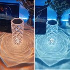 LED Crystal Table Lamp Diamond Rose Bar Night Light Touch Atmosphere Bedside UK