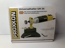 PROXXON UNIVERSALHALTER UH 34 ADJUSTABLE STAND COMPLETE W/ORIGINAL BOX