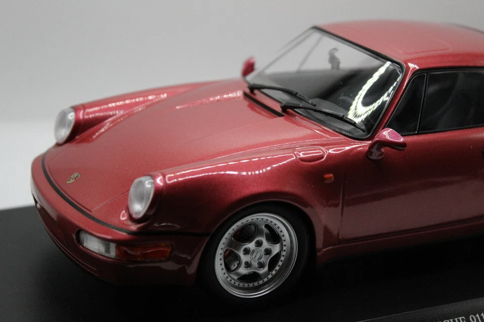 Minichamps 1:18 Porsche 911 Turbo 964 1990 edición limitada - modelo diecast raro Foto 3 de 4