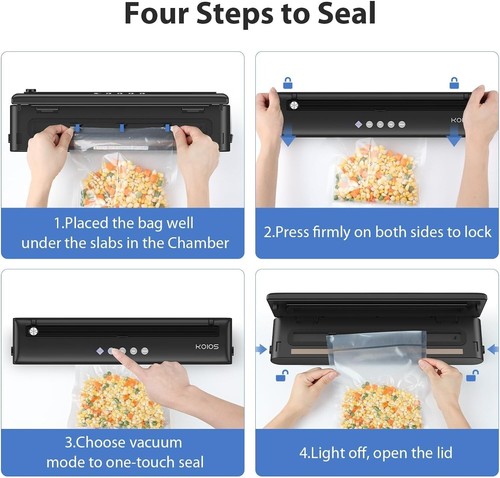 70Kpa Vacuum Sealer Machine Seal a Meal Food Saver System For Dry & Moist Modes - Picture 7 of 9